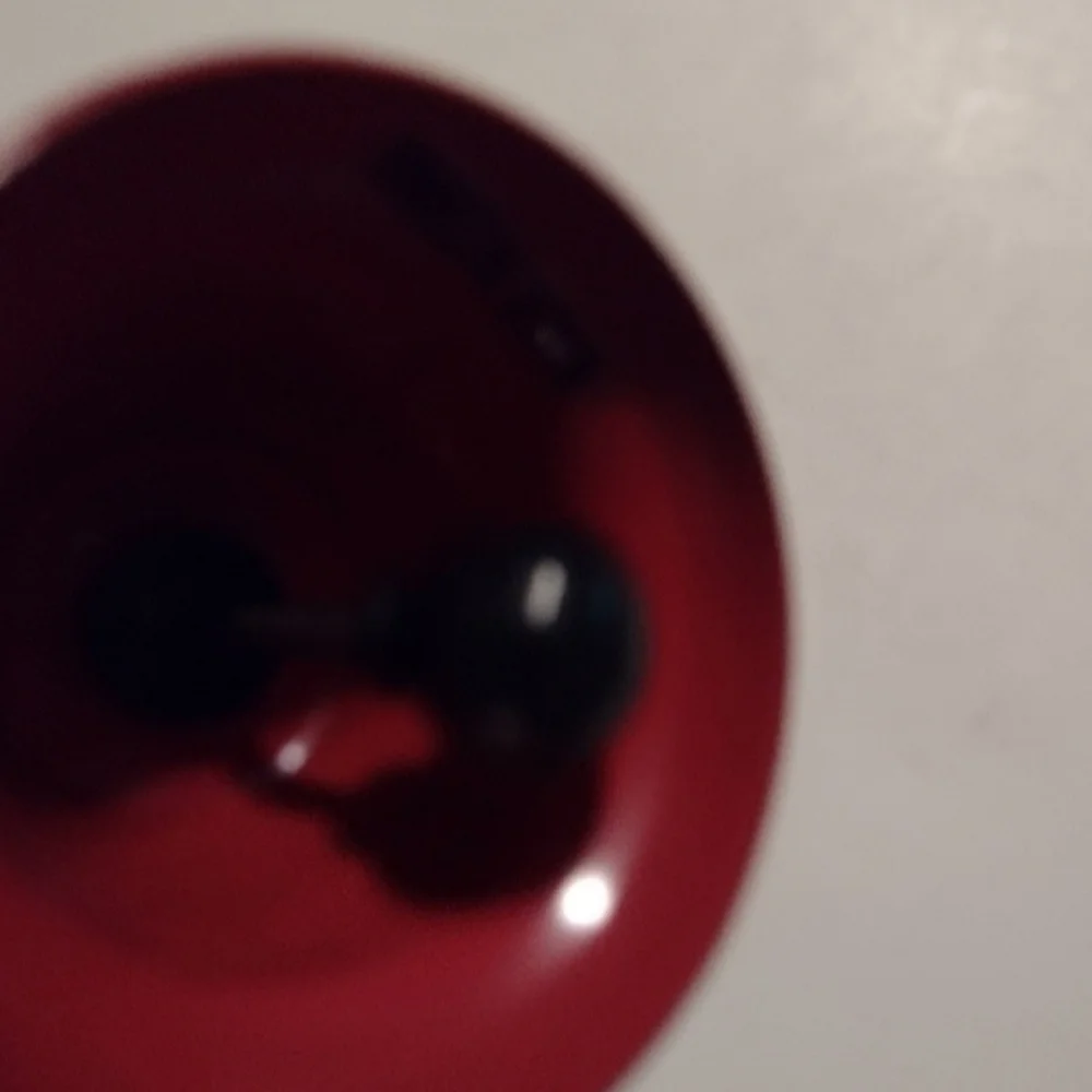 X1) Red “Ring for Beer” Party Bell | Black Handle | Bar & Party Decor